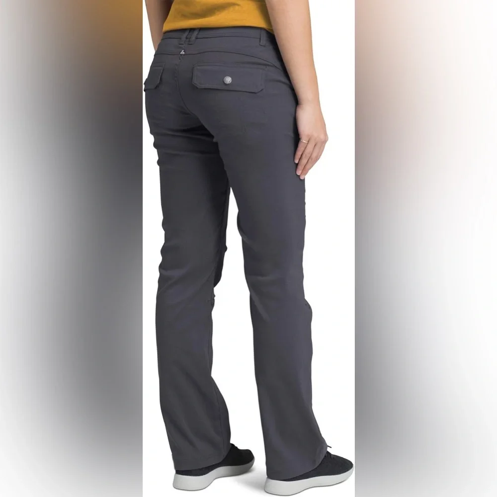 Prana Halle II Pant Convertible Roll Up Outdoor Utility Hiking Coal Gray 14 - Picture 4 of 13